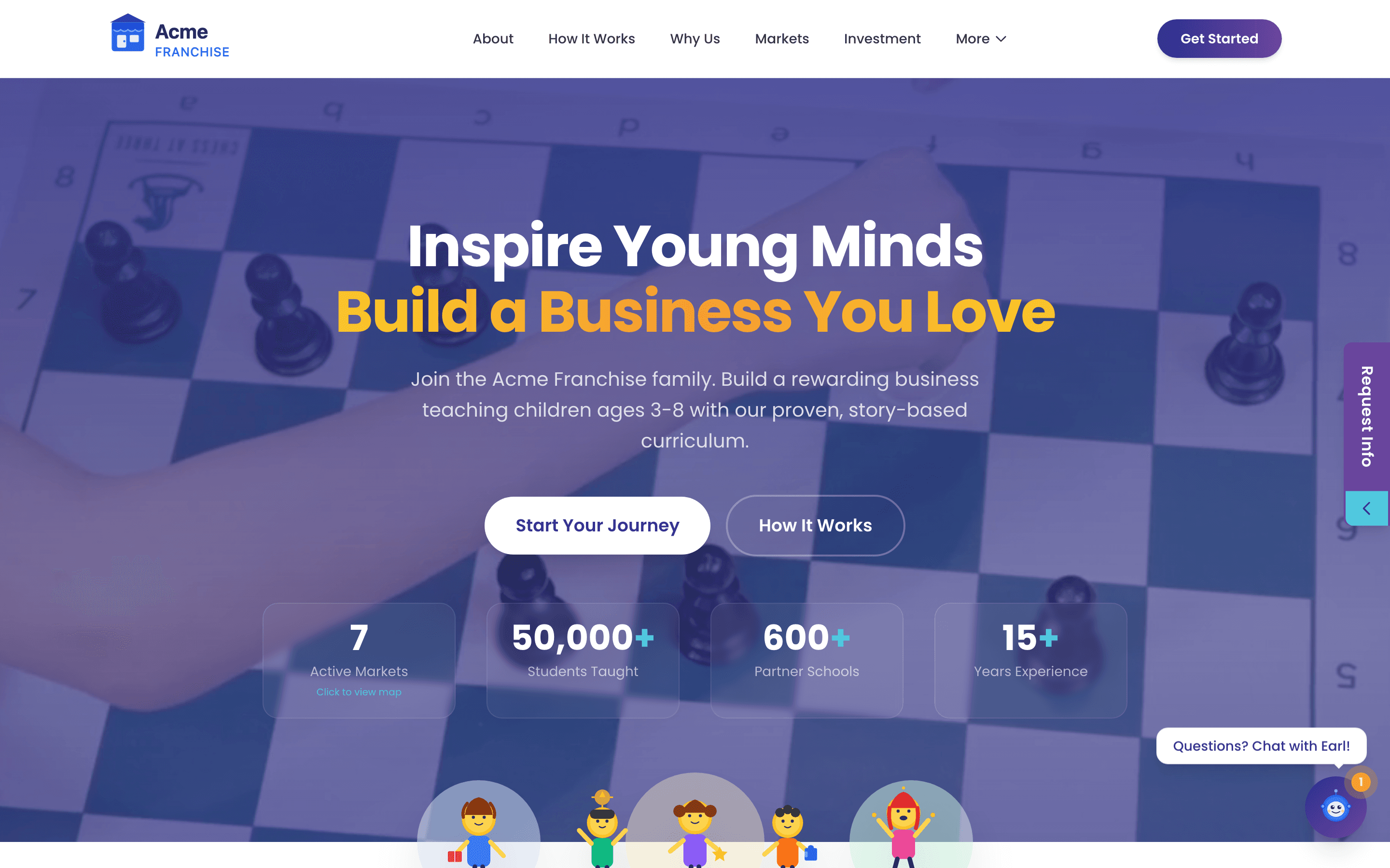 Public Marketing Site — prospect-facing site with the RAG chatbot